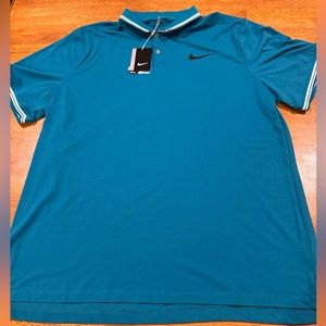 Men's Nike Golf Polo 2XL Green Modern Fit Stay Cool 833075 467 New With Tags